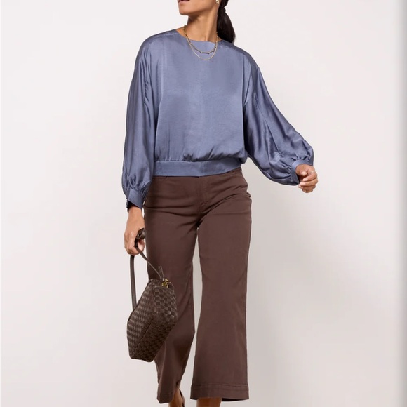 NWT Evereve Payton Satin Top - Picture 2 of 7